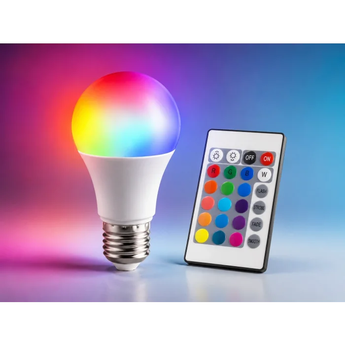 BUĞZ 1 Adet CATA CT 4058 Led Ampul 9W RGB Kumandalı E27 Duy