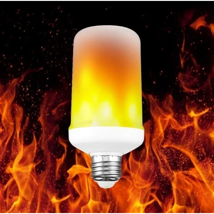 BUĞZ 1 Adet CATA CT 4059 Led Alev Ampul 5W Amber E27 Duy