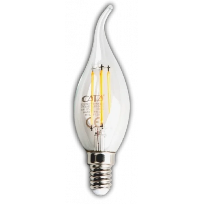 BUĞZ 1 Adet CATA CT 4062 Led Rustik Ampul 4W 3200K Gün Işığı E14 Duy