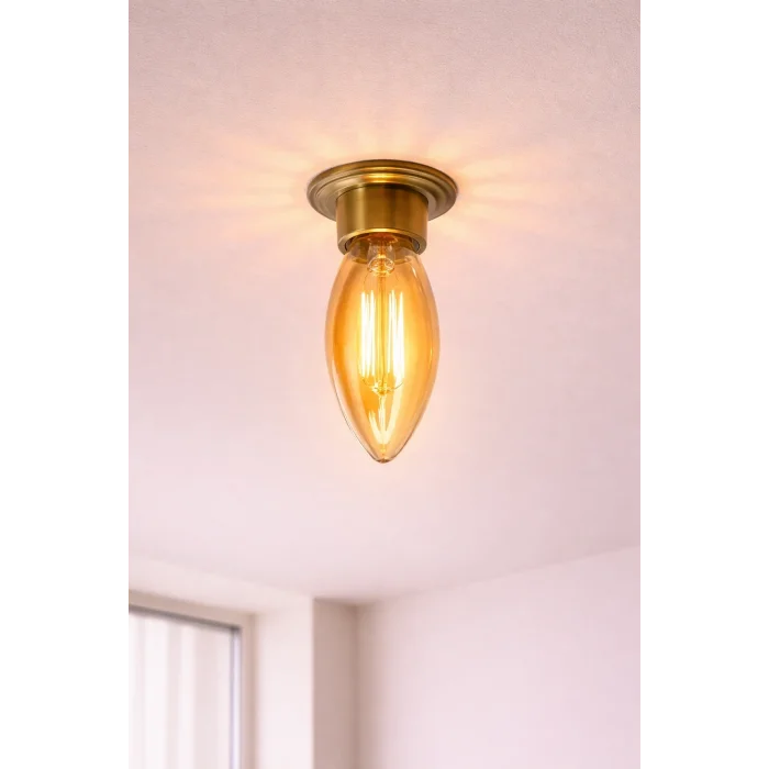 BUĞZ 1 Adet CATA CT 4280 Led Rustik Ampul 4W Amber Işık  E14 Duy