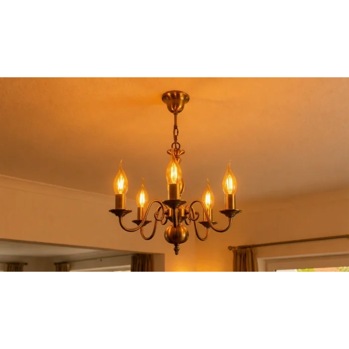 BUĞZ 1 Adet CATA CT 4281 Kıvrık Led Rustik Ampul 4W Amber Işık E14 Duy