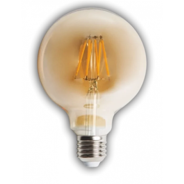 BUĞZ 1 Adet CATA CT 4286 Glop Led Rustik Ampul 6W Amber Işık E27 Duy