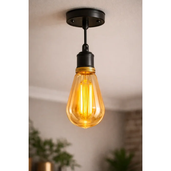 BUĞZ 1 Adet CATA CT 4290 Led Rustik Ampul 8W Amber Işık E27 Duy