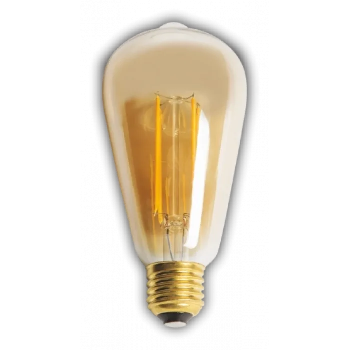 BUĞZ 1 Adet CATA CT 4350 Led Rustik Ampul 4W Amber Işık E27 Duy
