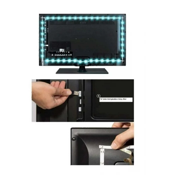 BUĞZ 1 Adet CATA CT 4566 TV RGB Şerit Led Seti