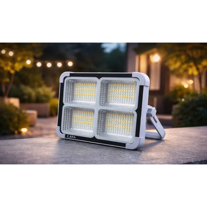 BUĞZ 1 Adet CATA CT 4698 Solar 200W Led Projektör Taşınabilir