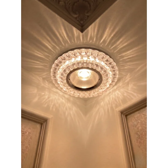 BUĞZ 1 Adet CATA CT 6637 Lale Led Efektli Dekoratif Cam Spot Kasası GU10 Duy 3200K Gün Işığı