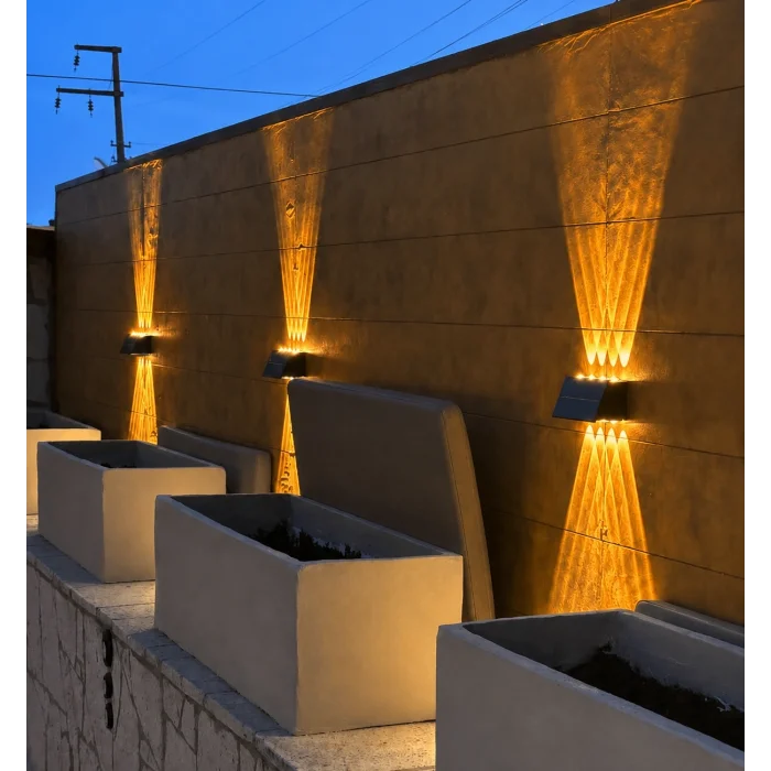 BUĞZ 1 Adet CATA CT 8010 Kos 20W Solar Led Aplik 2700K Amber