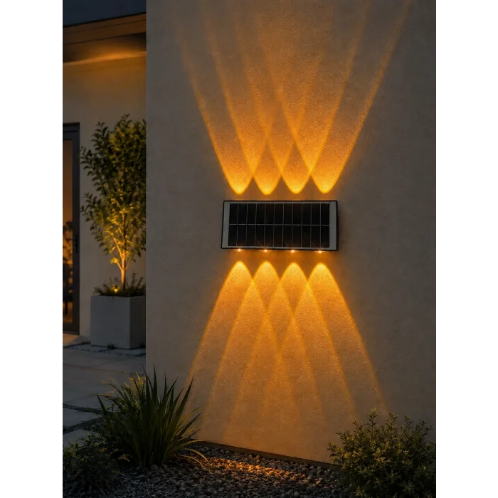 BUĞZ 1 Adet CATA CT 8010 Kos 20W Solar Led Aplik 2700K Amber