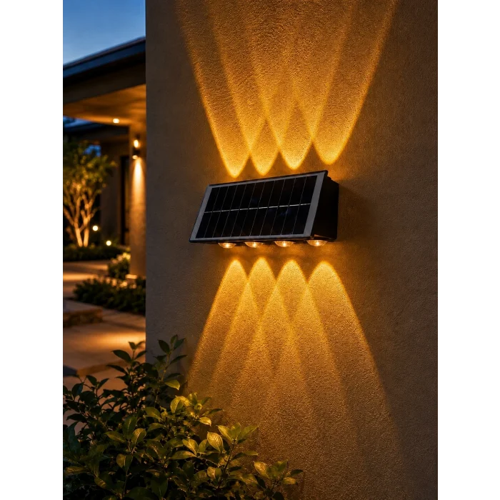 BUĞZ 1 Adet CATA CT 8010 Kos 20W Solar Led Aplik 2700K Amber