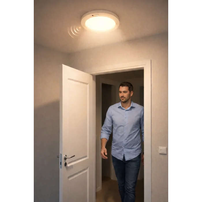 BUĞZ 1 Adet CATA CT 9247 Sıva Üstü 20W Sensörlü Led Armatür 3200K Gün Işığı