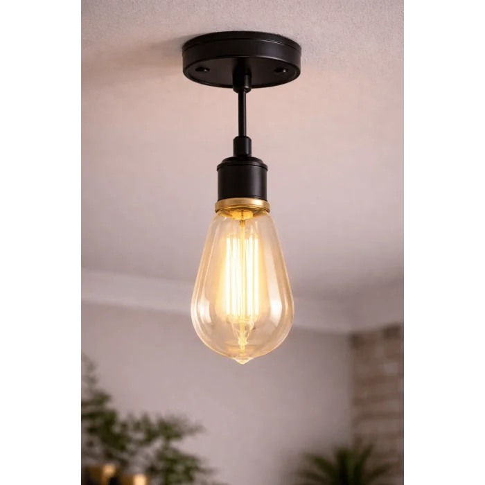 BUĞZ 1 Adet KENDAL KES505 Led Rustik Ampul 6W 2700K Gün Işığı E27 Duy