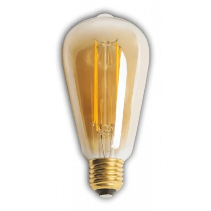 BUĞZ 1 Adet KENDAL KES615 Led Rustik Ampul 8W 2700K Gün Işığı E27 Duy