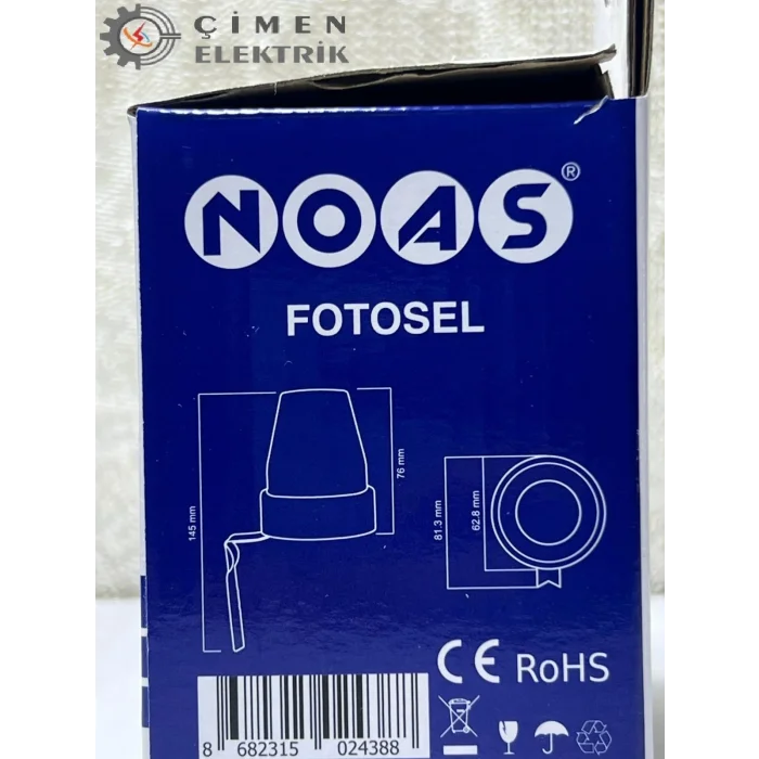 BUĞZ 1 Adet Noas YL04 8001 Fotosel 1200W 10A