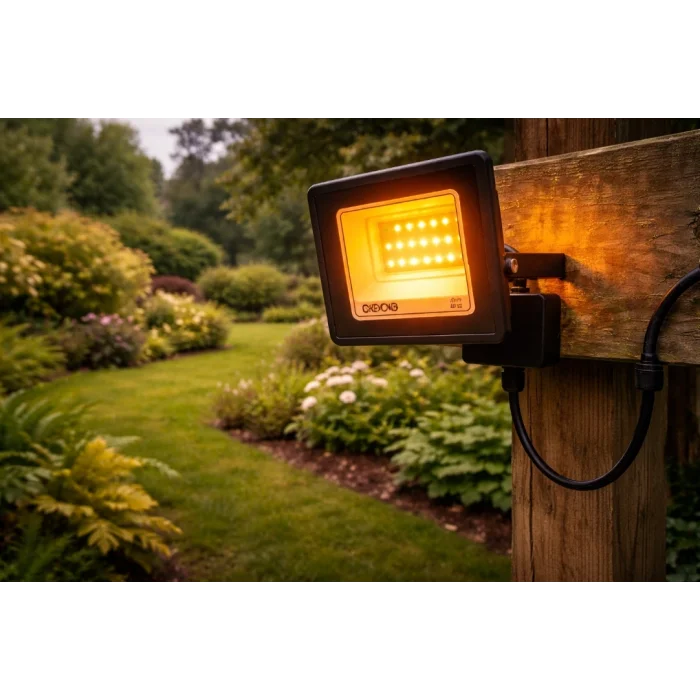 BUĞZ 1 Adet NOAS YL70 1026 Ultra Slim Led Projektör 20W Amber Işık