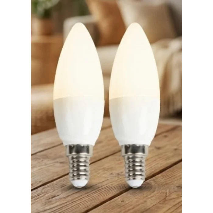 BUĞZ 1 Adet NOAS YL96 0702 B Buji 7W Led Ampul 3200K Gün Işığı E14 Duy