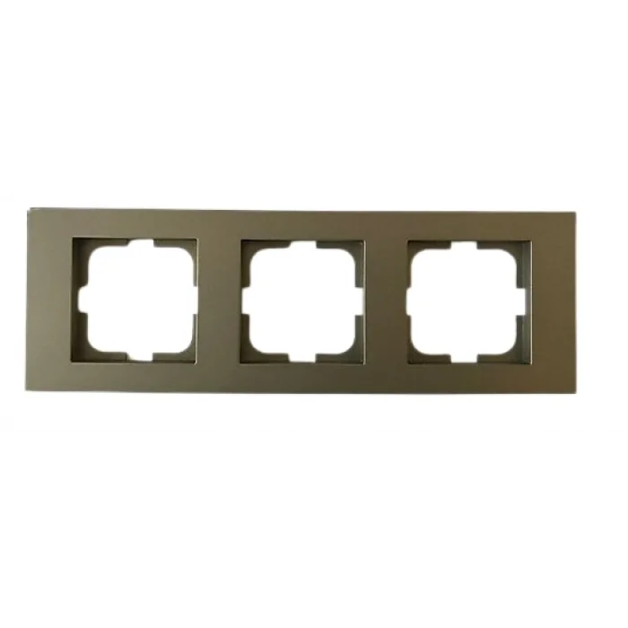 BUĞZ 1 Adet Ovivo Antrasit Üçlü Çerçeve Grano