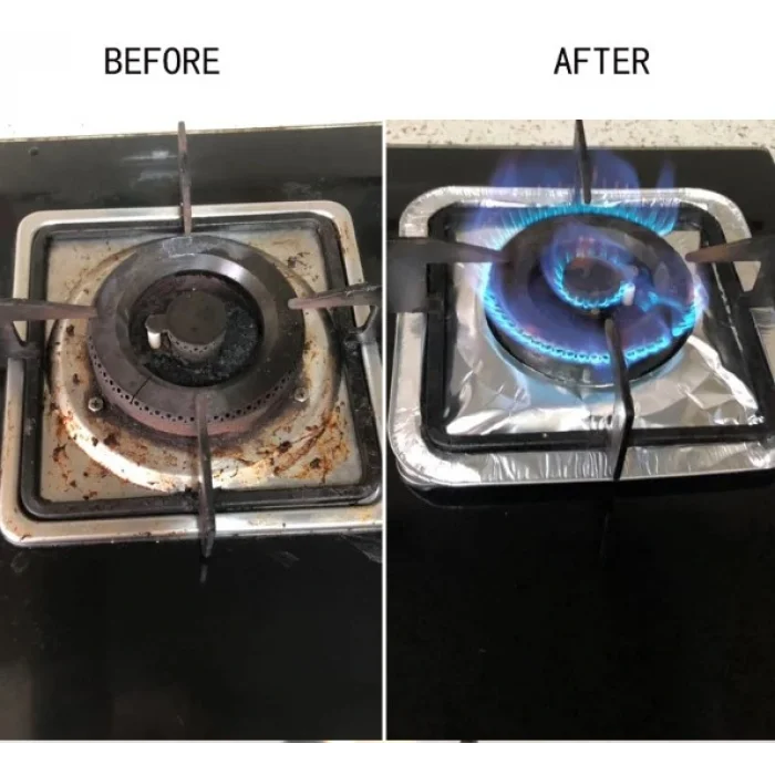 BUĞZ 10 Adet Alüminyum Ocak Koruyucu Folyo