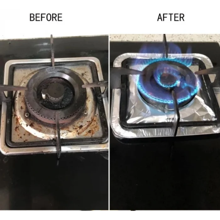 BUĞZ 10 Adet Alüminyum Ocak Koruyucu Folyo