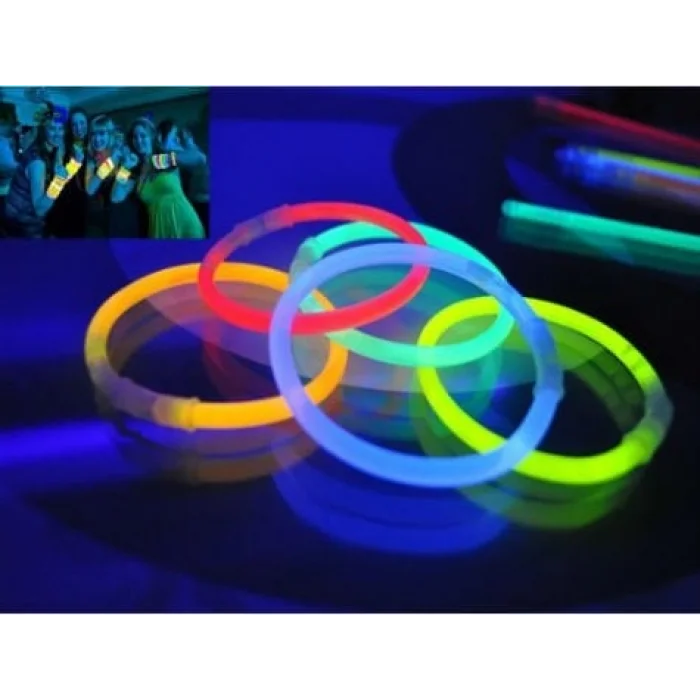 BUĞZ 10 Adet Glow Stick Bracelet Fosforlu Kırılan Çubuk Bileklik
