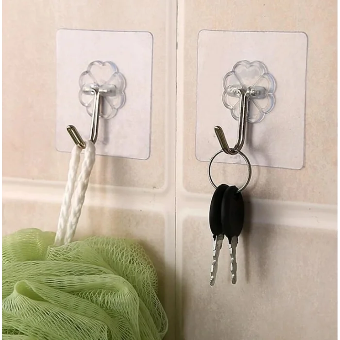 BUĞZ 10 Adet Kendinden Yapışkanlı Şeffaf Askı Bx40