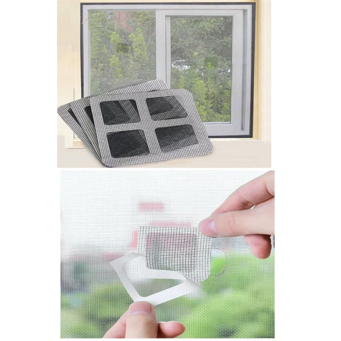 BUĞZ 10 Adet Yapışkanlı Kesilerek Kullanılabilir Yırtık Kapı-Pencere Sinekliği Onarım Tamir Bandı