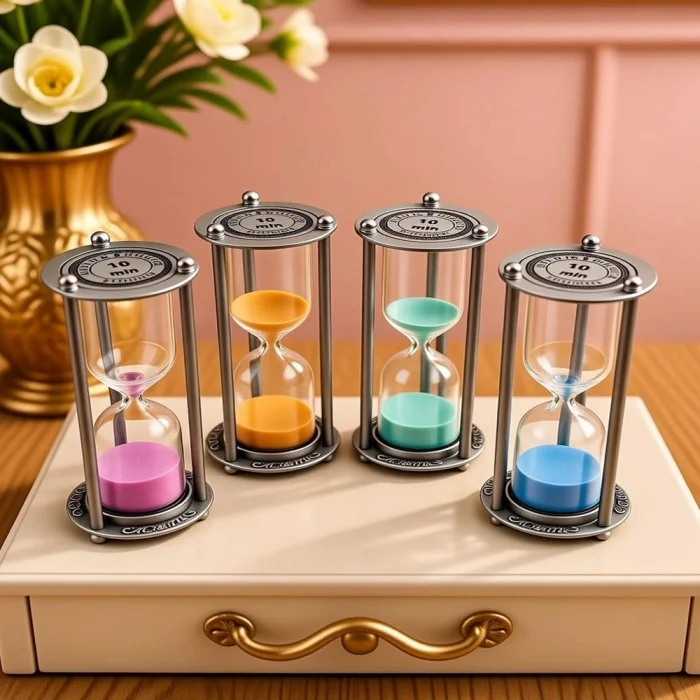 BUĞZ 10 Dakikalık Metal Vintage Kum Saati