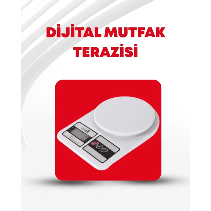  10 Kg Kapasiteli LCD Ekranlı Dijital Mutfak Tartıs