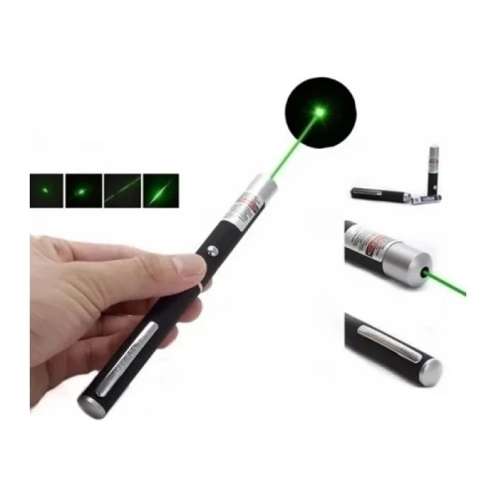 BUĞZ 10 Km Menzilli Tek Başlıklı Pilli Yeşil Lazer Uzun Menzil Kutulu Siyah