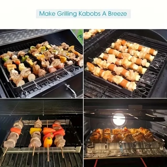 BUĞZ 10lu Paslanmaz Çelik Şiş Seti (20 cm) - Airfryer & Mangal