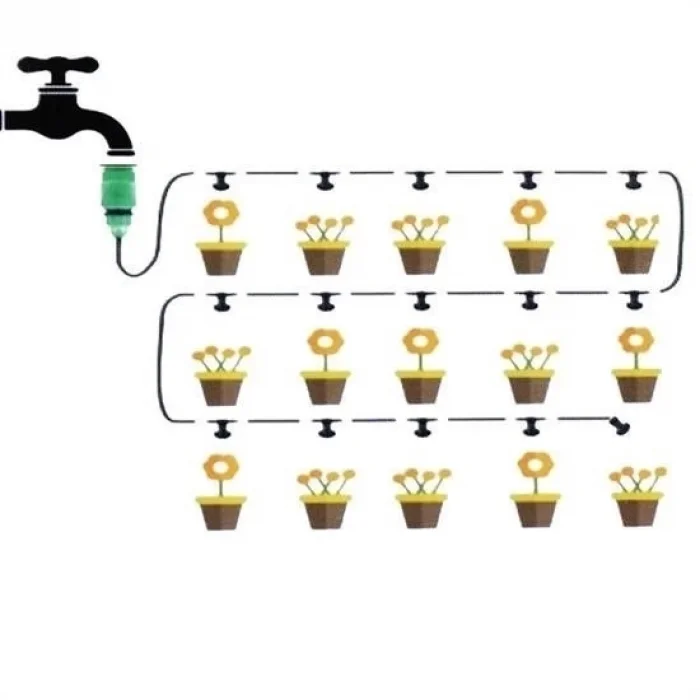 BUĞZ 10 Metre Kendin Yap Balkon Veranda Çardak Kamelya Sulama Serinletme Ve Nemlendirme Sistemi