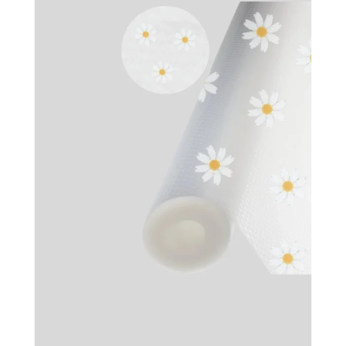 BUĞZ 10 Metre Papatya Desenli Dolap İçi Kaymaz Koruyucu Mat