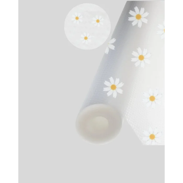 BUĞZ 10 Metre Papatya Desenli Yapışmaz Kaydırmaz Çekmece Örtüsü - Lisinya