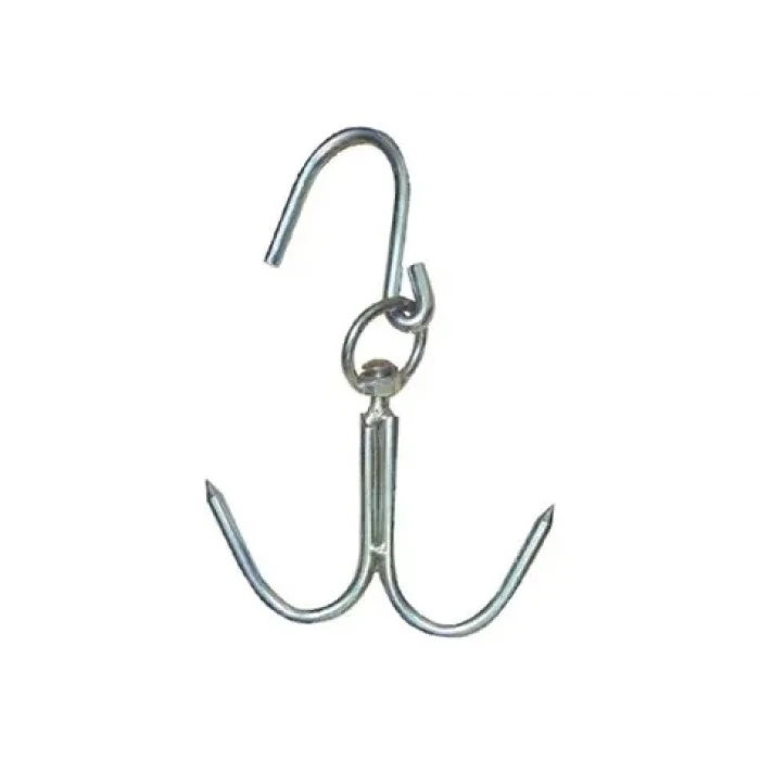 BUĞZ 10 Mm Kasap Et Kancası - 239li Dönerli Set - Et İşleme - Hijyenik - Düzenli - Dayanıklı - Uzun Ömürlü