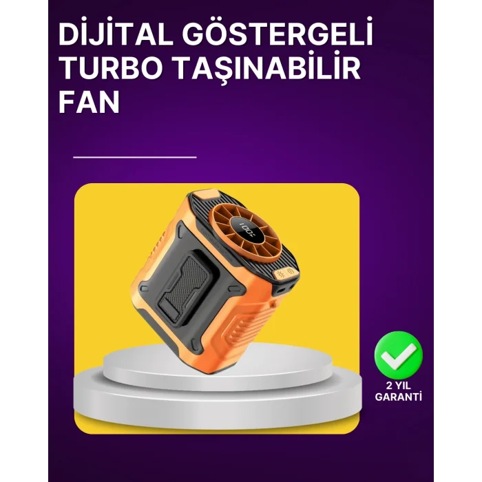  100 Kademeli Hız Ayarlı Taşınabilir Bel ve Boyun Fanı