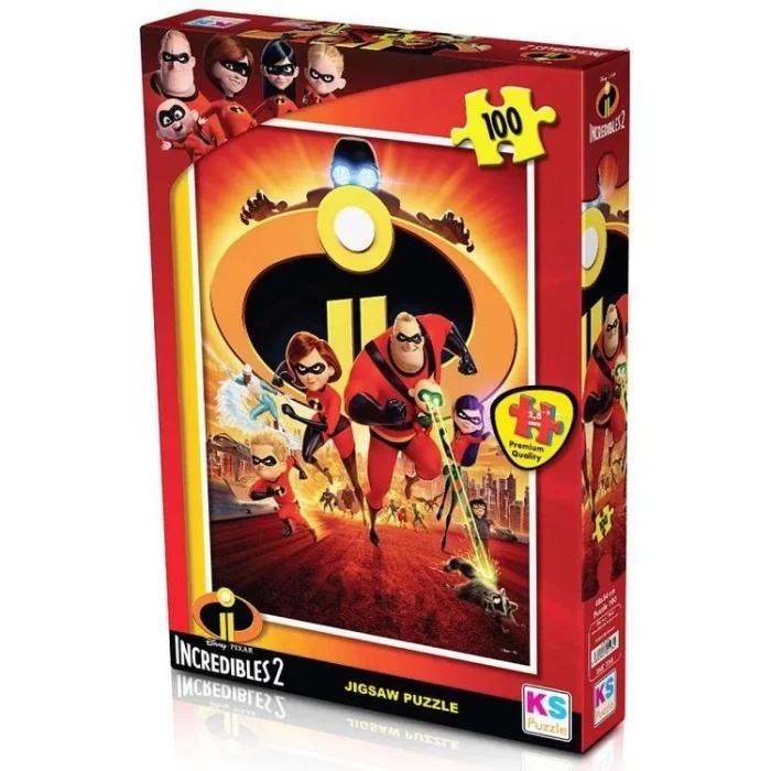  100 Parça Incredibles 2 Puzzle