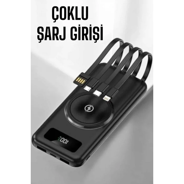 BUĞZ 10.000 Mah Powerbank 4 Portlu Hızlı Şarj Dijital Göstergeli - BUĞZ
