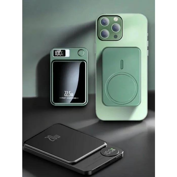  10.000 mAh Wireless Şarjlı Powerbank