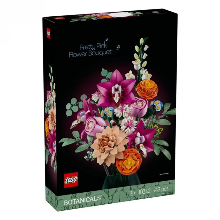 BUĞZ 10342 Lego iconic Botanicals Pembe Çiçek Buketi 749 parça +18 yaş