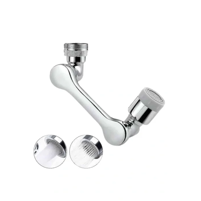 BUĞZ 1080° Çok Yönlü Musluk Aparatı Püskürtme ve Köpük Akışlı