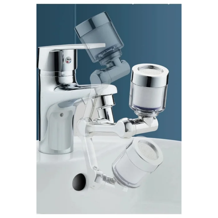  1080 ° Derece Dönebilen Filtreli Lavabo Musluk Başlığı