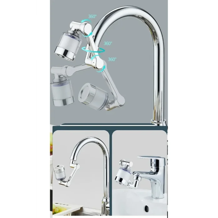 BUĞZ 1080 ° Derece Dönebilen Filtreli Lavabo Musluk Başlığı