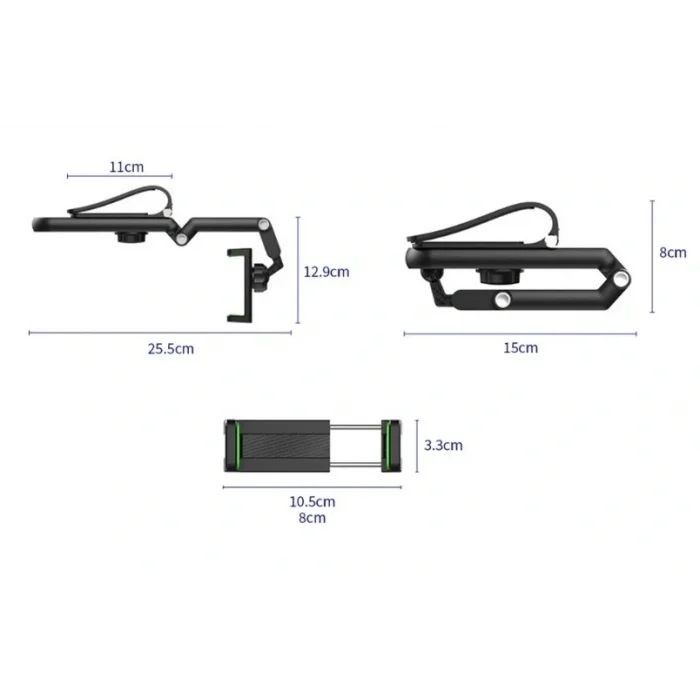 BUĞZ 1080° Dönebilen Çok Fonksiyonlu Telefon Tutucu