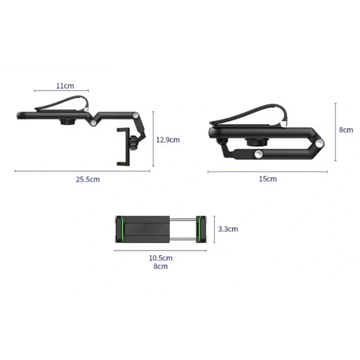 BUĞZ 1080° Dönebilen Çok Fonksiyonlu Telefon Tutucu