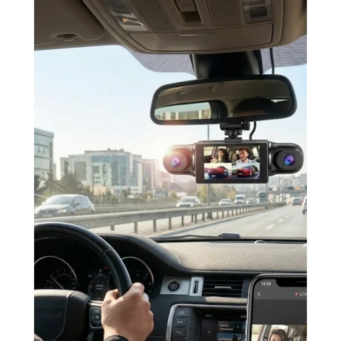 BUĞZ 1080P Araç Kamerası Mobil Uygulama Bağlantılı G Sensörlü Güvenlik Sistemi