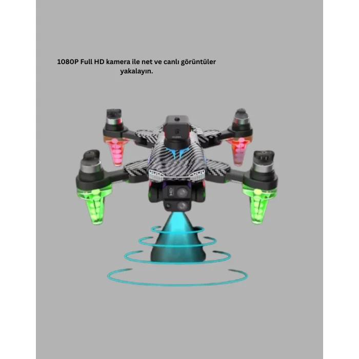 BUĞZ 1080P Kameralı Drone Katlanabilir Tasarım Kolay Kullanım