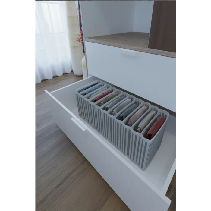 BUĞZ 11 Bölmeli Dolap ve Çekmece Içi Düzenleyici Akordiyon Organizer M-00500 (6 Adet) ( BUĞZ )