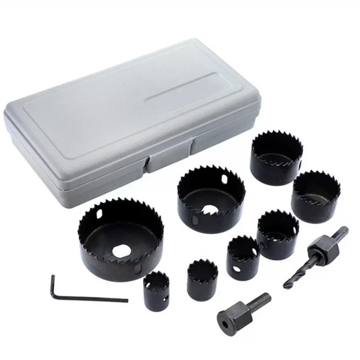 BUĞZ 11 Parça Panç Seti Ağaç Kesme Testere Matkap Ucu Takımı Alçıpan Tavan Kesme