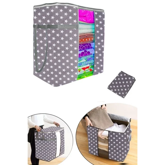  12 Adet Pencereli Hurç Mega Boy Çok Amaçlı Düzenleyici 40x40x75 Cm 0256