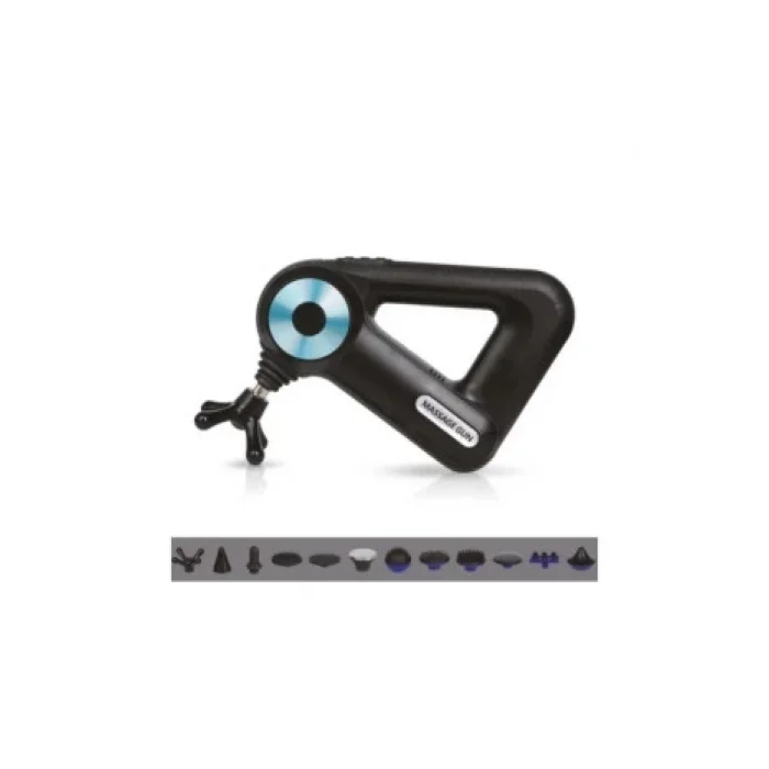 BUĞZ 12 Başlıklı Profesyonel Masaj Sı Sporcu Masaj Aleti Seti  6 Hızlı Şarjlı Masaj - Lisinya